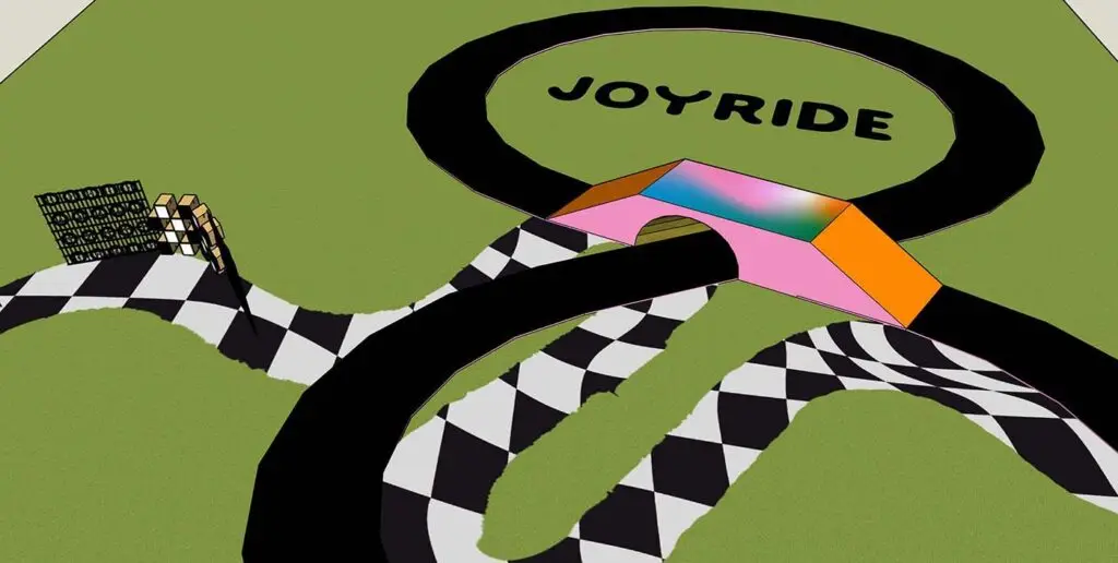 Joyride Bikes brand marketing event, bike racetrack ramp, Sketchup design.