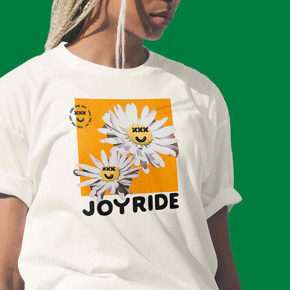 Joyride Bike brand identity, t-shirt design, apparel design, graphic design